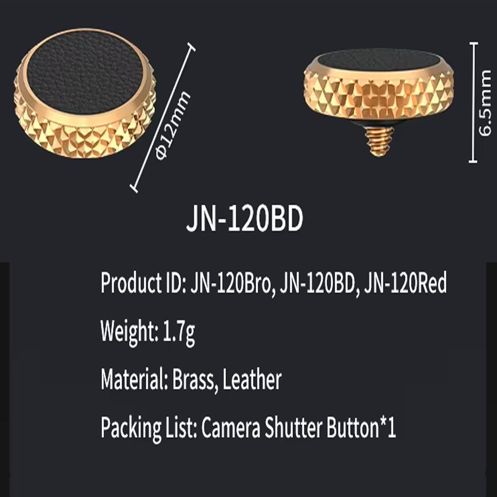 SSK and Sons Camera Shutter Button Soft Screw Type Shutter Release Button Copper Camera Button compatibe for Nikon Fujifilm Leica DSLR/SLR Camera