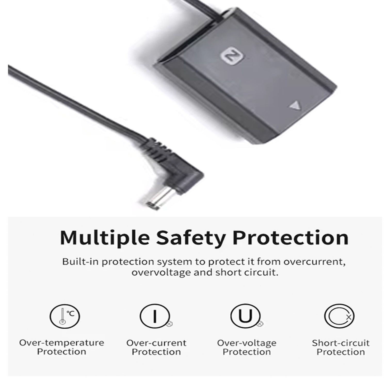 NP-FZ100 Dummy Battery with Type-C DC Coupler for Sony Mirrorless Cameras | Continuous Power Supply for Video Recording, Live Streaming & Studio Use