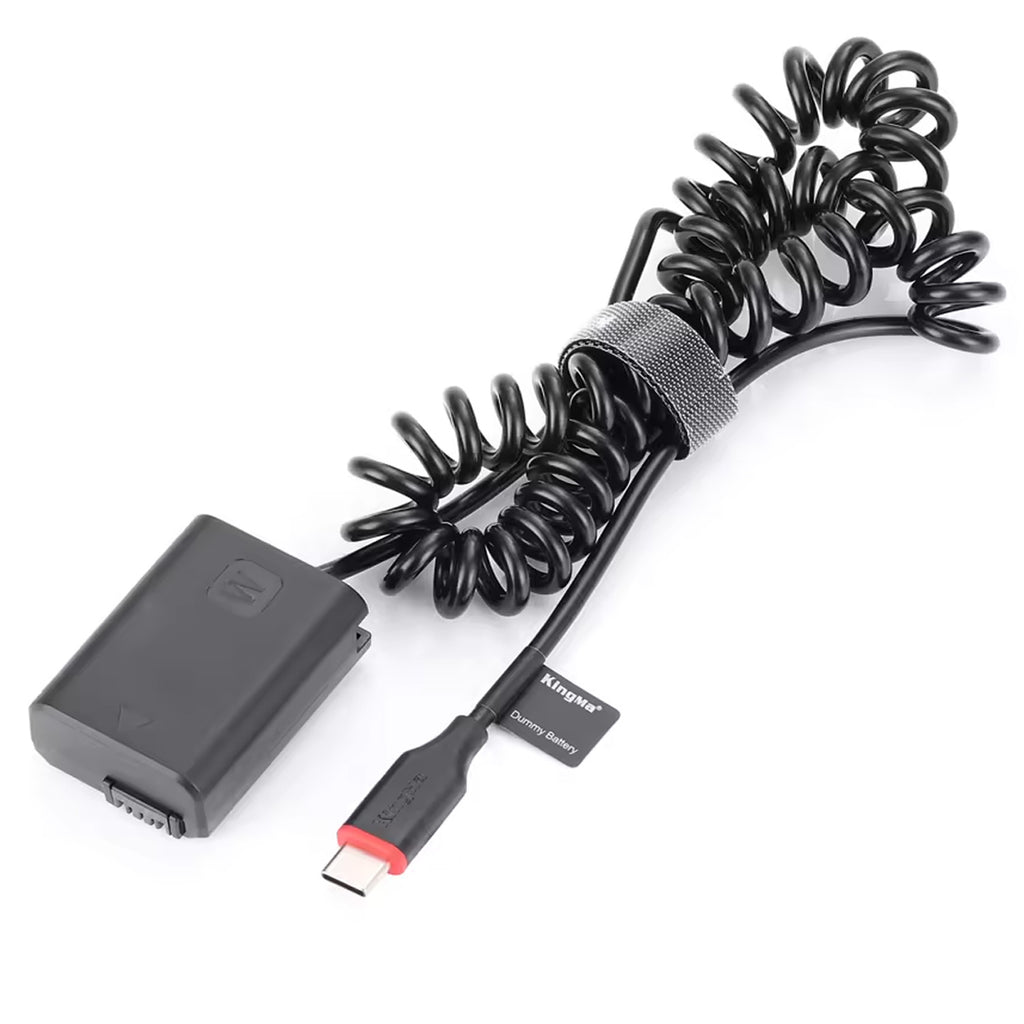 KingMa NP-FW50 Type-C Dummy Battery Compatible with FW50 Sony A7 A7R2 A7M2 A6300 A6000 A6500