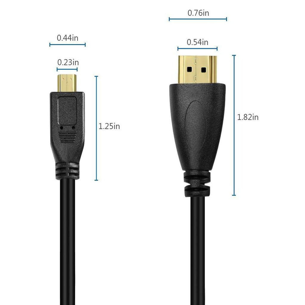 Micro HDMI to HDMI High-Speed Coiled Spring 4K Cable for DSLR & Mirrorless Camera Monitor