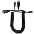 Micro HDMI to HDMI High-Speed Coiled Spring 4K Cable for DSLR & Mirrorless Camera Monitor