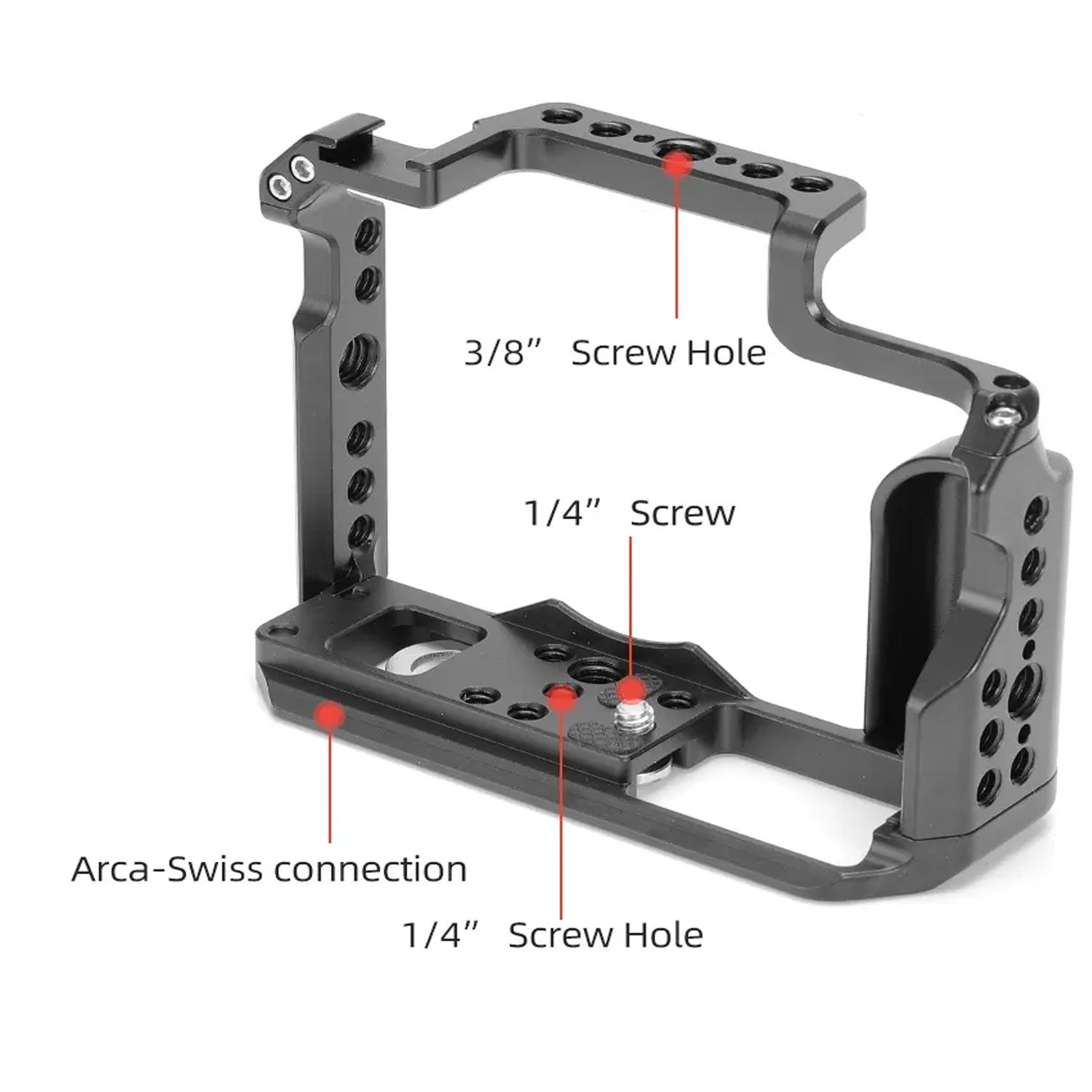 KingMa Camera Cage Protective Case Aluminum Alloy Metal Rig Compatible with Fujifilm X-T30 and XT30ii