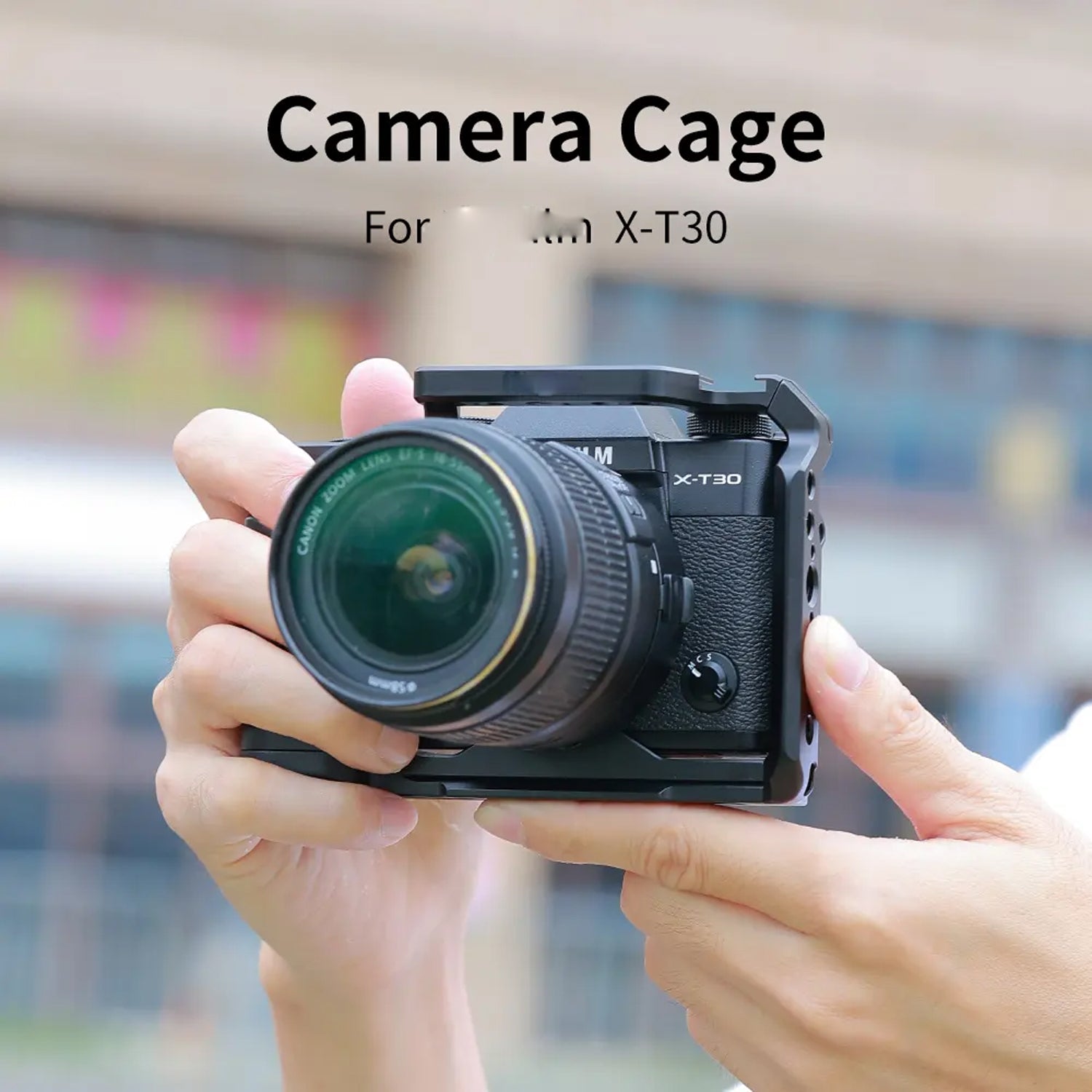 KingMa Camera Cage Protective Case Aluminum Alloy Metal Rig Compatible with Fujifilm X-T30 and XT30ii