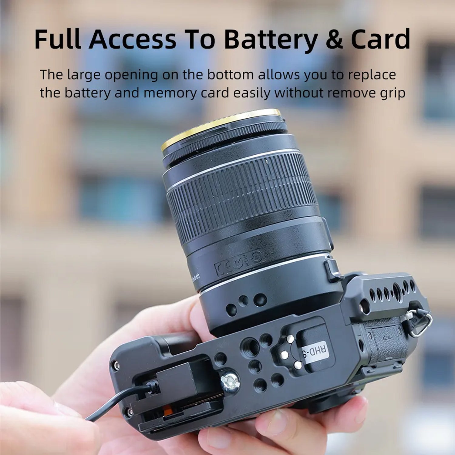 KingMa Camera Cage Protective Case Aluminum Alloy Metal Rig Compatible with Fujifilm X-T30 and XT30ii