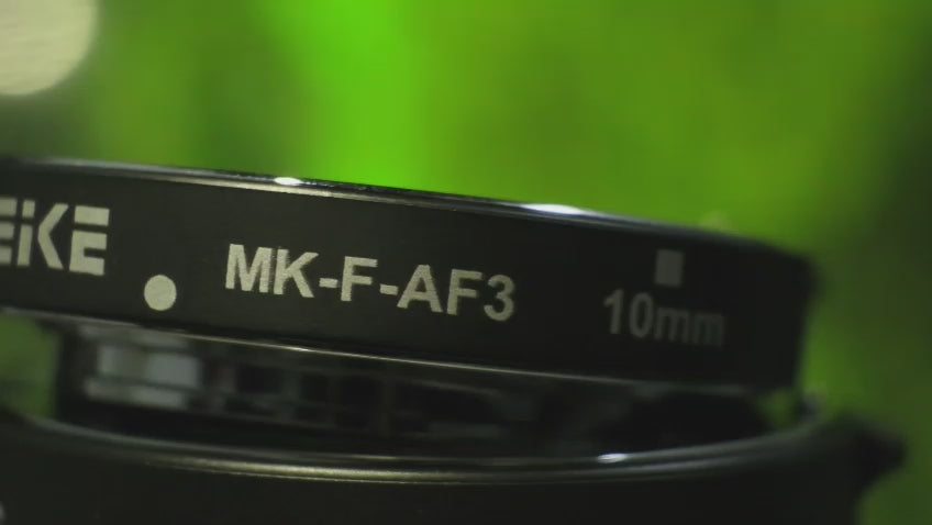 Meike MK-F-AF3 Auto Focus Macro Extension Tube Set (10mm + 16mm) for Fujifilm X-Mount Mirrorless Cameras